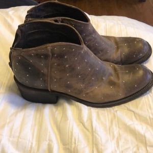 Five worlds ankle leather boots size 7